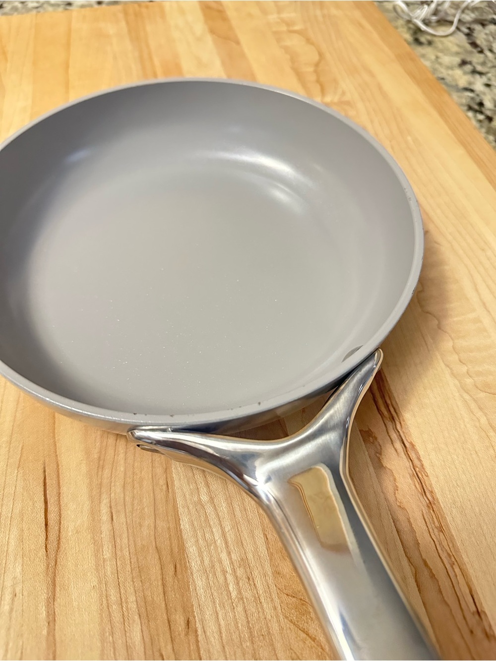 Caraway Mini Fry Pan Glossy Gray - Picture 7 of 9